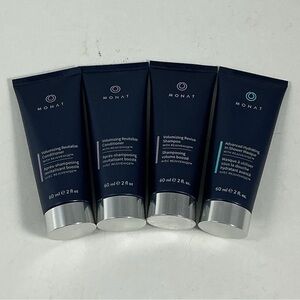 New MONAT Revive Shampoo, 2 Revitalize Conditioners & In Shower Masque 2 fl oz.